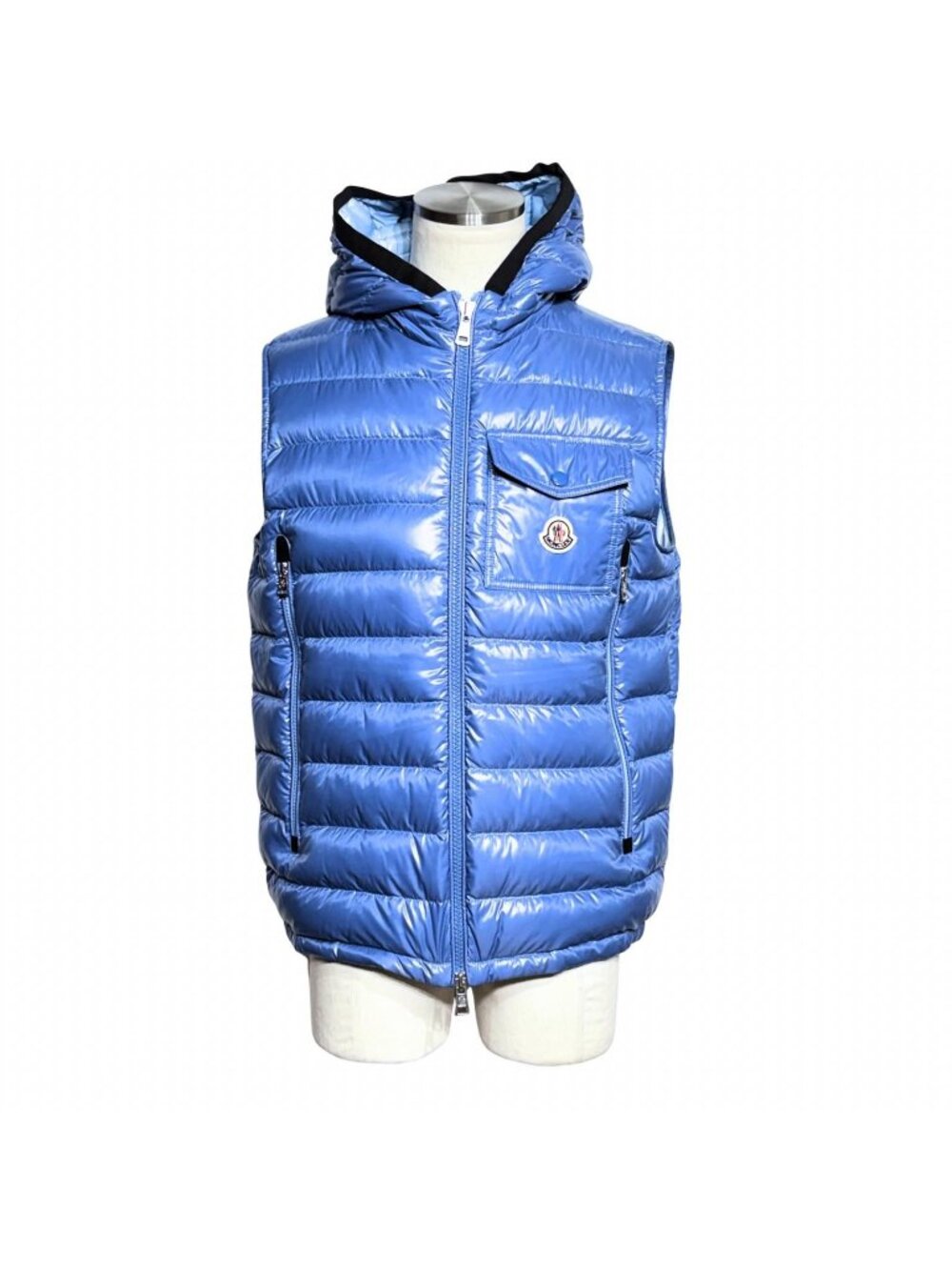 Moncler Ragot Down Vest 3 Light Blue Nylon
